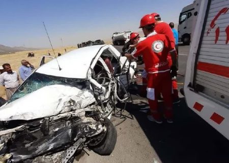 تصادف زنجیره ای در محور بجنورد آشخانه؛ با ۸ نفر مصدوم